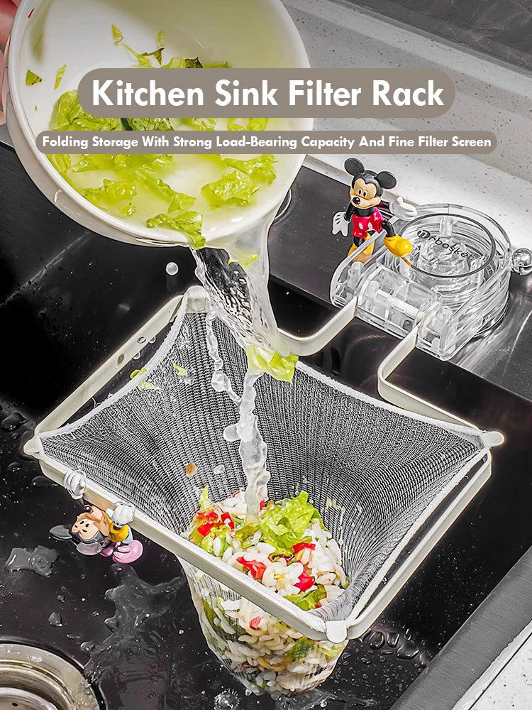 Kitchen Sink Filter  Leakage Drain Hole Filter Trap Screen Suction Cup Drainage Net Frame Iron Disposable Mesh